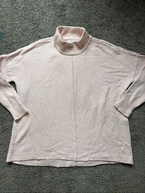 J Jill Cozy Pink Turtleneck Sweater for Women